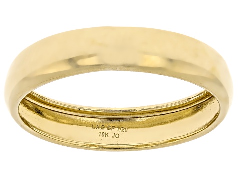 10K Gold Filled Polished Band Ring 4mm