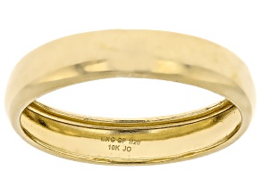 10K Gold Filled Polished Band Ring 4mm