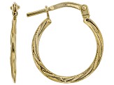 10K Gold Filled Twisted Hoop Earrings