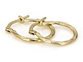 10K Gold Filled Twisted Hoop Earrings