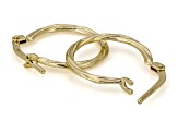 10K Gold Filled Twisted Hoop Earrings