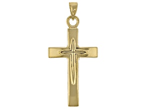 10K Gold Filled Polished Cross Pendant