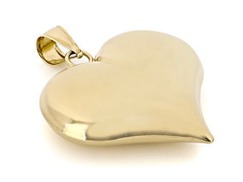10K Gold Filled Polished Puff Heart Pendant