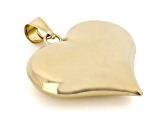 10K Gold Filled Polished Puff Heart Pendant