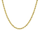 10k Yellow Gold 2.05mm Silk Rope 18 Inch Chain With 10k Yellow Gold Magnetic Clasp