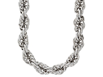 Picture of Platinum Over Bronze Soft Rope Link 20 Inch Chain