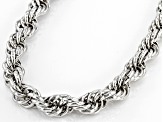 Platinum Over Bronze Soft Rope Link 20 Inch Chain