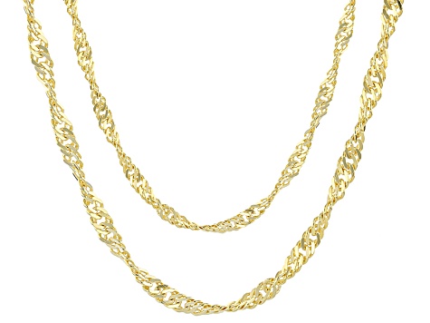 Unoaerre Necklace - Chains - Gilt Bronze - Forzatina Chain-6EXH0015G