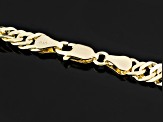 18k Yellow Gold Over Bronze Singapore Chain Necklace 28 inch