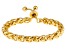 18k Yellow Gold Over Bronze Spiga Bolo Bracelet