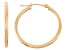 14k Yellow Gold 2mm Thick 20mm Classic Hoop Earrings