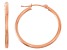 14k Rose Gold 2mm Thick 25mm Classic Hoop Earrings