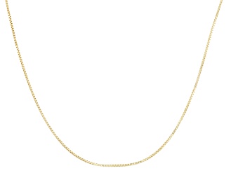 10k Yellow Gold Adjustable Box Chain Necklace