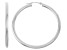14k White Gold 3mm Thick 40mm Classic Hoop Earrings