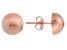 14k Rose Gold 8mm High Polish Half-Ball Earrings