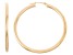 14k Yellow Gold 3mm Thick 40mm Classic Hoop Earrings