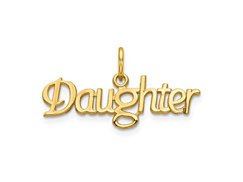 10k Yellow Gold Daughter Charm