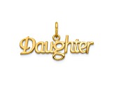 10k Yellow Gold Daughter Charm