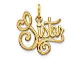 10k Yellow Gold Sister Charm