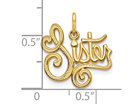 10k Yellow Gold Sister Charm