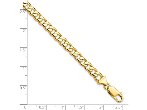 10k Yellow Gold 8 inch Curb Link Bracelet