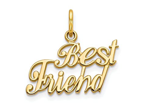 10k Yellow Gold Best Friend Charm
