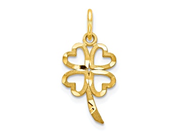 Picture of 10k Yellow Gold Four-Leaf Clover Charm
