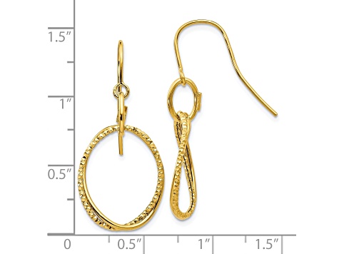 NEW VERY SMALL GREEK KEY ROUND HOOP EARRINGS GOLD STAINLESS STEEL LEVER  BACK