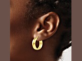 10k Yellow Gold 20mm x 2mm Polished Hoop Earrings