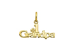 10k Yellow Gold #1 Grandpa Charm