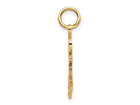 10k Yellow Gold I Love You Charm