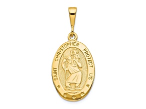 10k Yellow Gold St. Christopher Medal