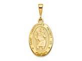 10k Yellow Gold St. Christopher Medal