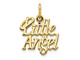 10k Yellow Gold Little Angel With Halo Charm