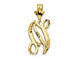 10k Yellow Gold initial N Charm