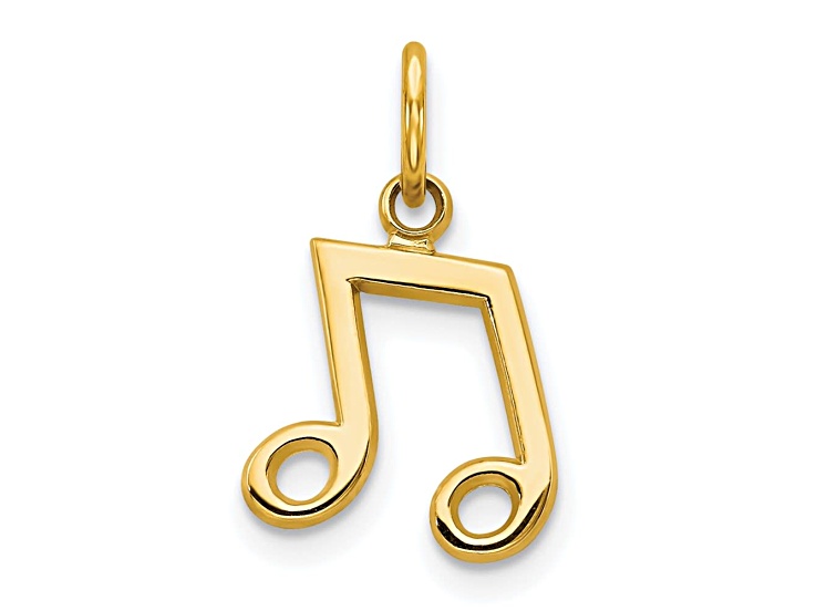 10k Yellow Gold Musical Note Charm - BGV686 | JTV