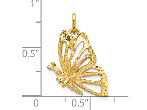 10k Yellow Gold Butterfly Charm