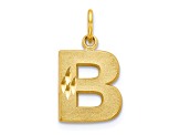 10k Yellow Gold initial B Charm