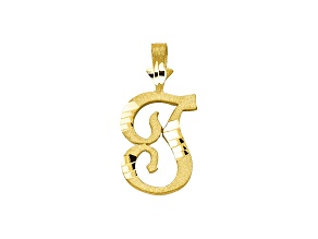 10k Yellow Gold initial T Charm