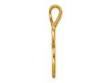 10k Yellow Gold initial W Charm