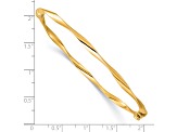 10k Yellow Gold Polished Hinged Bangle Bracelet