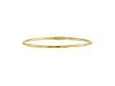10k Yellow Gold Slip-On Bangle Bracelet 7 inches