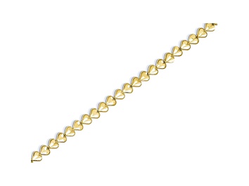 Picture of 10k Yellow Gold Heart Bracelet