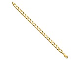 10k Yellow Gold Satin Curb Link Bracelet