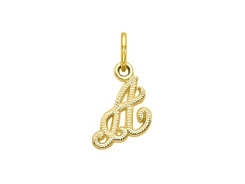 Picture of 10k Yellow Gold initial A Charm