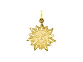10k Yellow Gold Sun Charm
