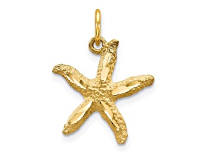 10k Yellow Gold Starfish Charm