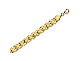 10k Yellow Gold Criss Cross Fancy Bracelet