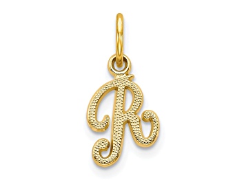 Picture of 10k Yellow Gold initial R Charm