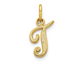 10k Yellow Gold initial T Charm